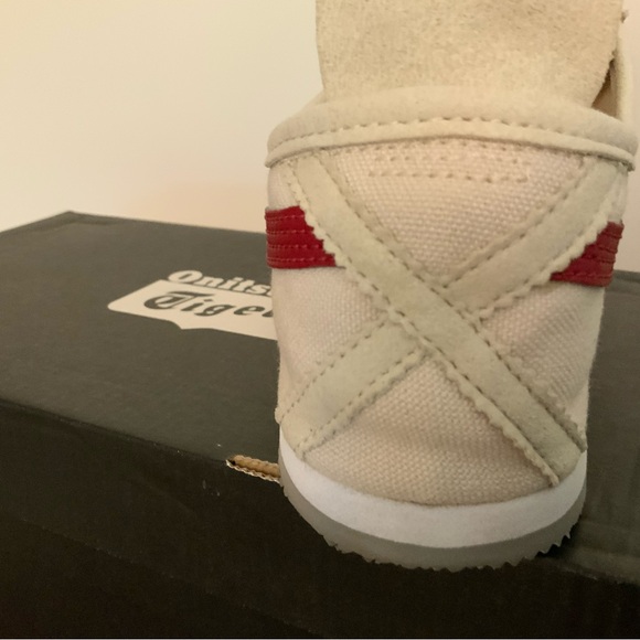 Asics Onitsuka Tiger Red Birch Canvas Slip-On Sneakers - Picture 4 of 6